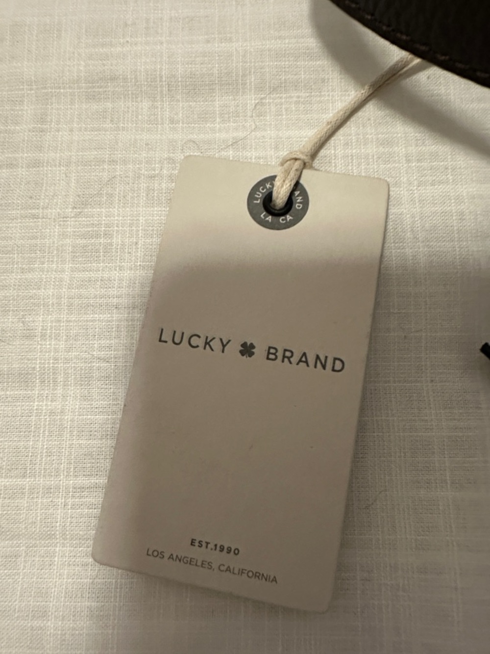 Lucky Brand Round Crossbody Bag in Dark Brown with Tan Braided Handle - Picture 2 of 4